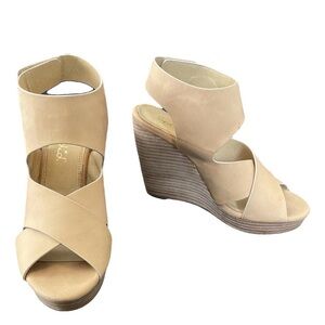 Splendid Camel Wedge Sandals